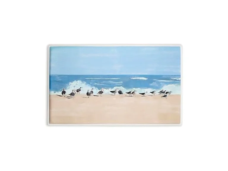 Stupell Industries Sunny Beach Day Birds, 30 x 18