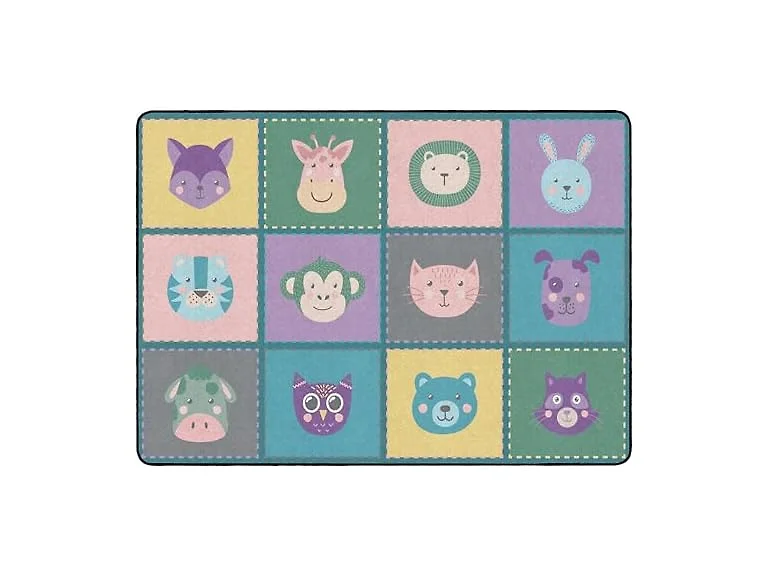 Flagship Carpets Animal Blocks Area Rug