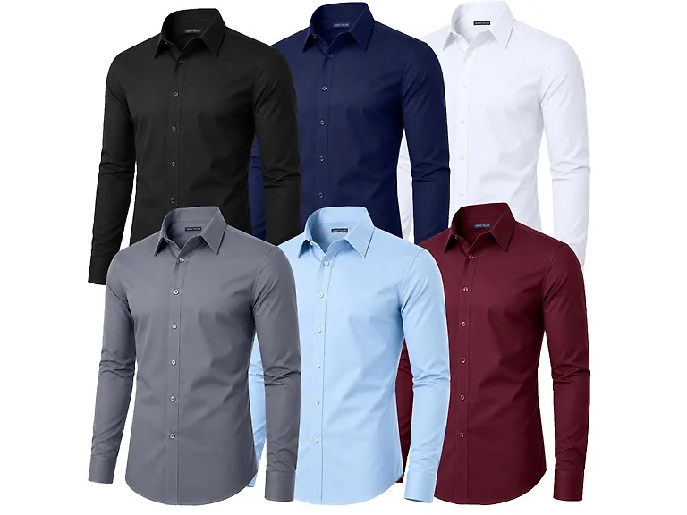 Mens L/S Stretch Dress Shirt