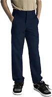 Dickies Kids Little Boys' Uniform 2-7 Flexwaist Flat Front Pant, Dark Navy, 5/Regular