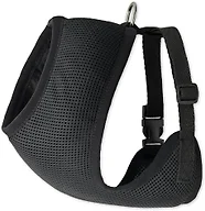 Pet Passion Milo - THE MESH Harness, Black, Medium