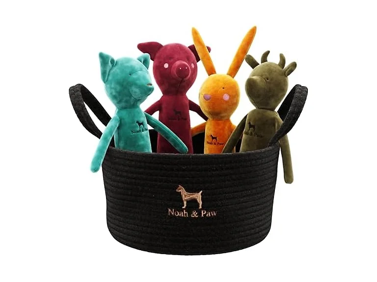 NOAH & PAW Luxury Dog Toy Basket Set