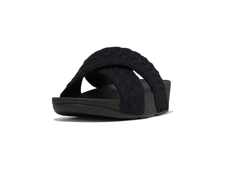 FitFlop Lulu Geo-Webbing Cross Slides (Open Box)