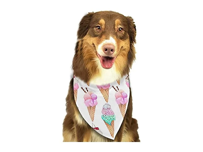 Ice Cream Yummy Pastel Dog Bandana
