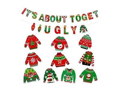 52Pc Ugly Sweater Cutouts & Banner