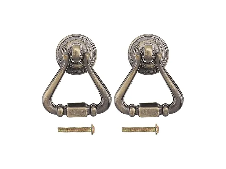 BESTOYARD 2pcs Antique Cabinet Pull Handle Bronze
