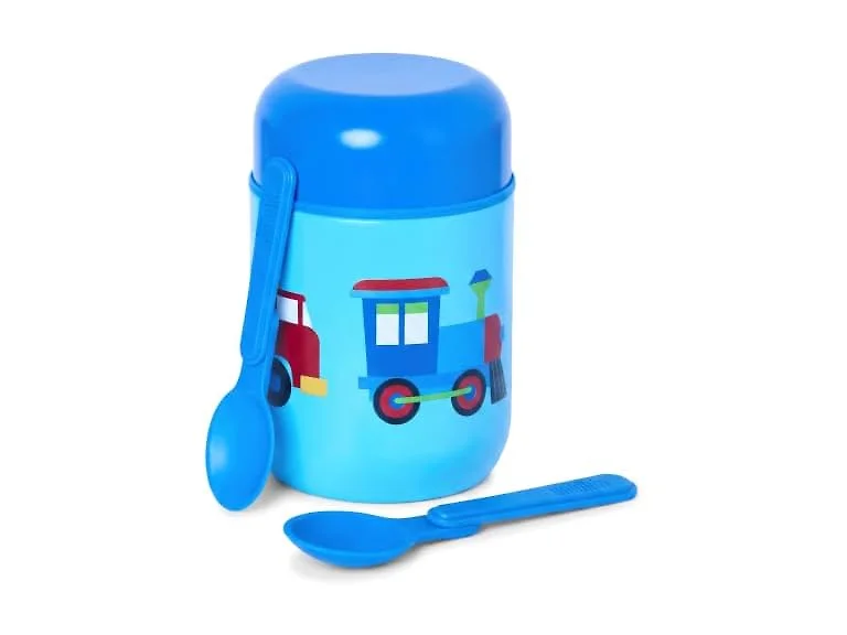 Wildkin Kids 10 oz Insulated Food Jar, Trains, Planes & Trucks