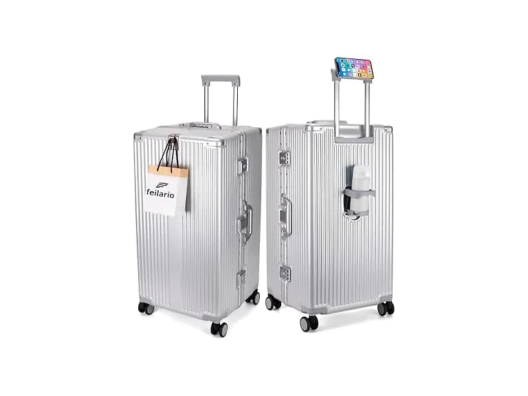 feilario Aluminum Frame Checked Luggage