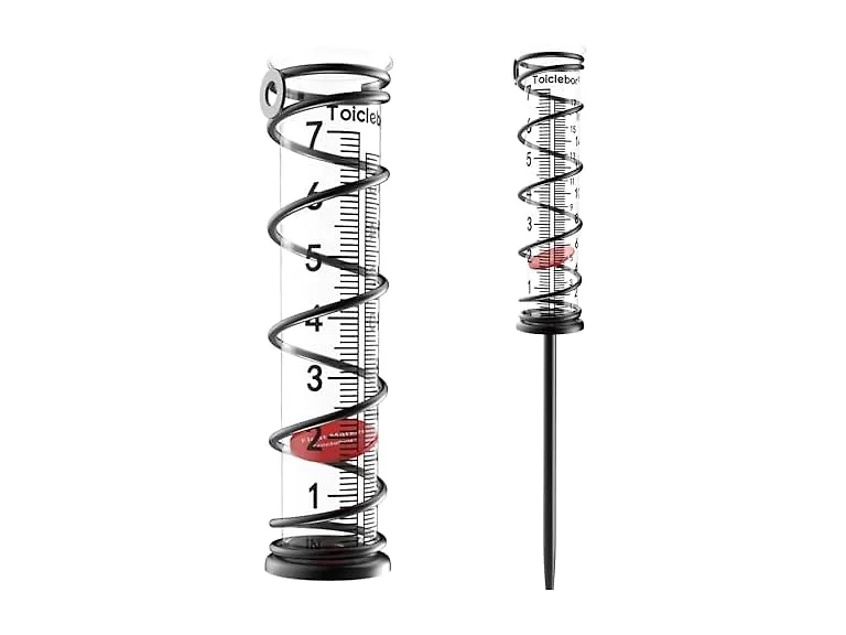 Toiclebor RM-BS7-001 Rain Gauge Outdoor Dual-scale