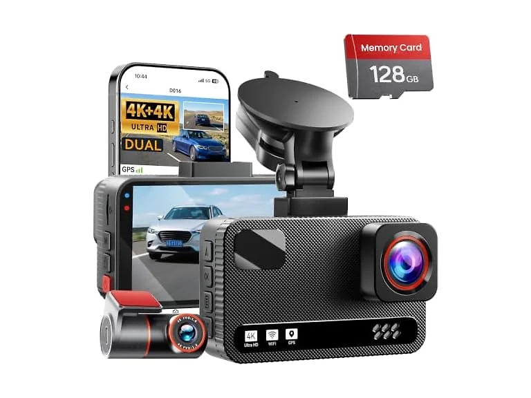 Aputeta 4K+4K Dual Dash Cam Front Rear