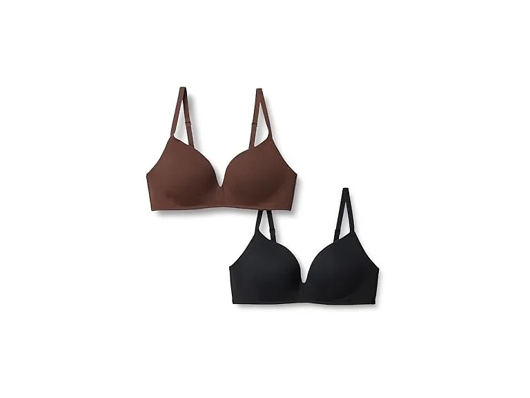Amazon Essentials Women Cotton Plunge Bralette