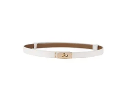 Infinite Basics MQ-LOCKBELT-WHT Womens Skinny 