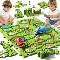 48-Piece Floor Puzzle Race Track 2-Pack