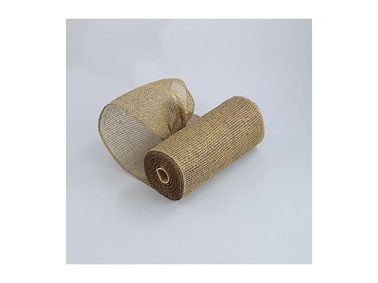 10" Wide Poly Burlap Mesh No Foil Chocolate