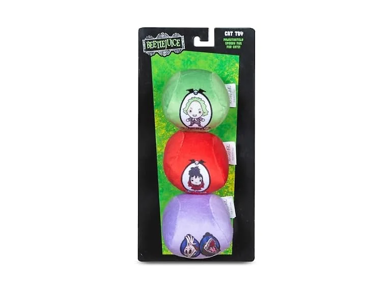 Beetlejuice Catnip Jingle Balls Cat Toy, 1.85 Inch, 3 Pack