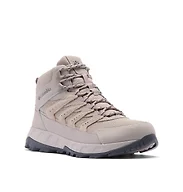 Columbia Men's Strata Trail Mid Waterproof, Soft Taupe/Dark Grey, 11