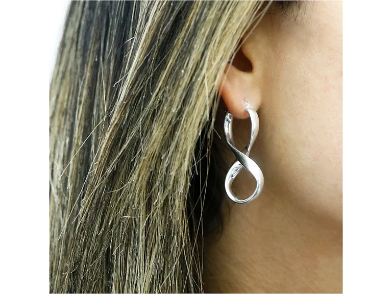 Yeidid Infinity French Lock Hoop Earrings