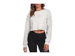 FKEEP Cropped Sweatshirts for Women Long Sleeves Crewneck Pullover Crop Tops Oversized Fit