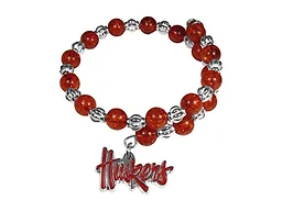 NCAA Nebraska Huskers Snowflake Bracelet