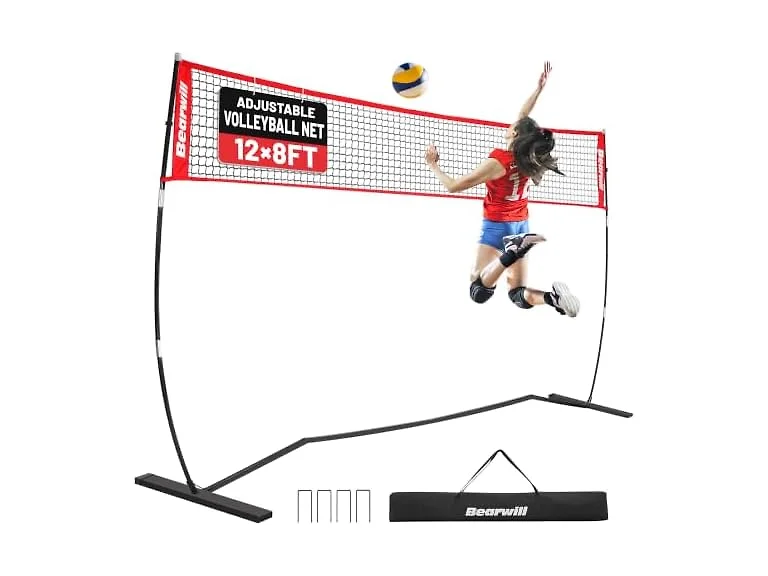 Bearwill 12FT Portable Volleyball Net