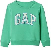 GAP Baby-Boys Logo Sweatshirt, Bright Meadow, 3-6 Months