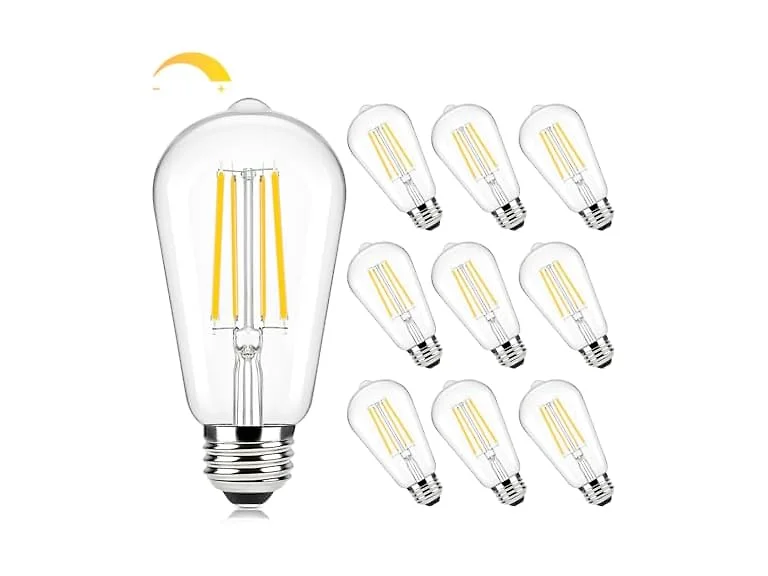 Brightever Edison Bulbs 60W Equivalent 2700K Warm White