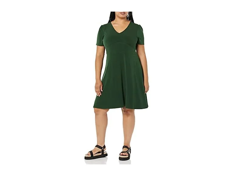 Amazon Essentials Women Short Sleeve V-Neck Dress