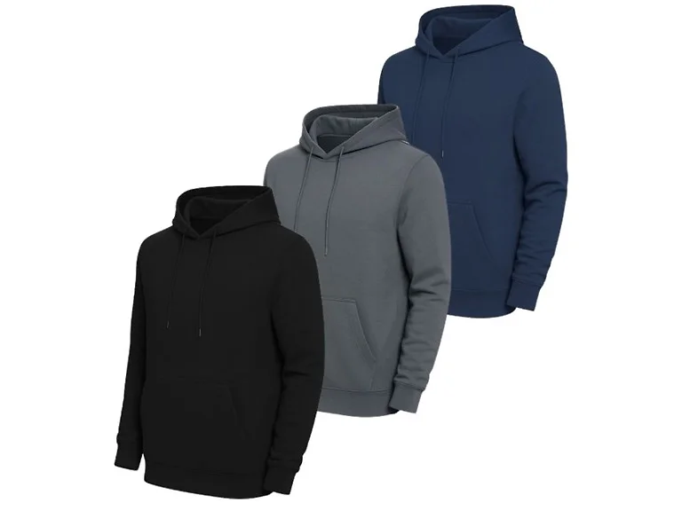 Men's Fleece Pullover Hoodies (3-Pack)