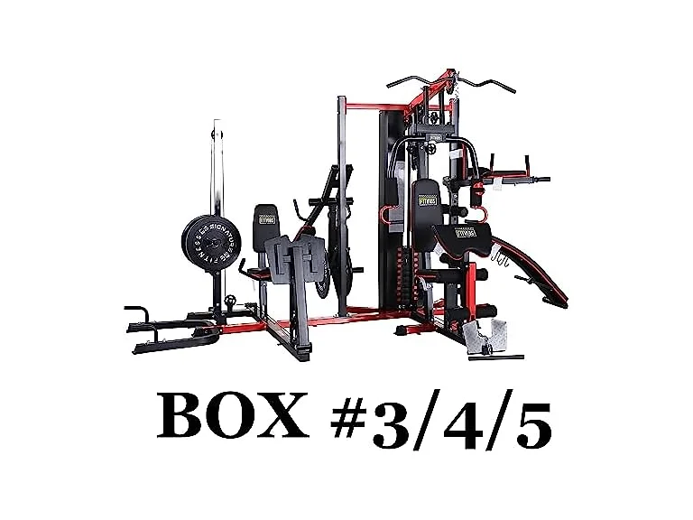 Fitvids Home Gym – Parts Only – Part Only: Box #3/4/5 – Black/Red