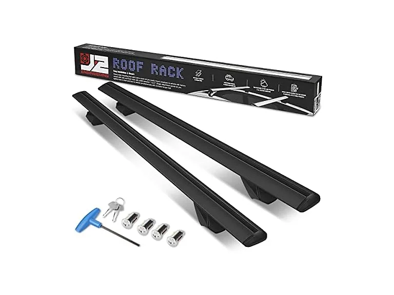 J2 Engineering J2-RR-135-BK Pair of 55" Aluminum Roof Rack Cross Bars