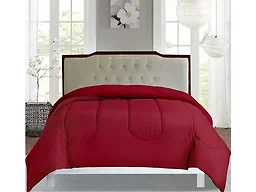 Luxury Home 1PCSOLIDT-COM-BUR Twin Microfiber Comforter Set 
