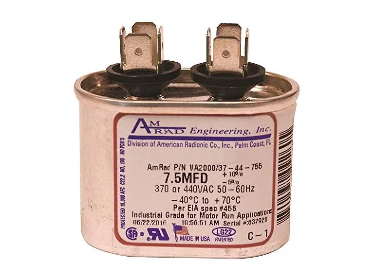 Oval Capacitor, 5MFD 370/440V