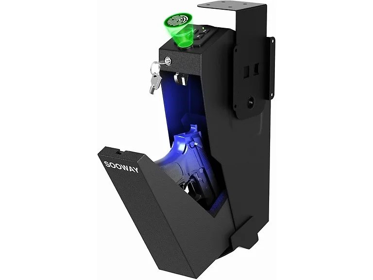 SOOWAY Biometric Drop Down Gun Safe