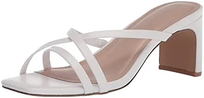 The Drop Women's Amelie Strappy Square Toe Heeled Sandal