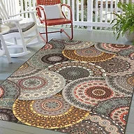 Superior 5X8RUG-EVALINE 5'x8' Bohemian Medallion Non-S