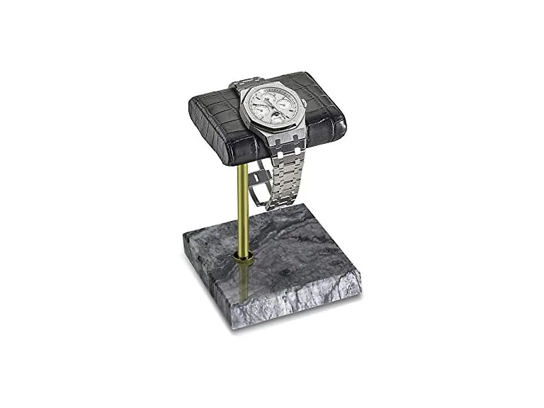Leather & Marble Watch Display Stand