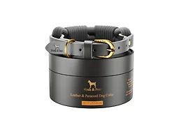 NOAH & PAW CR-LP-GRY-M M NOAH & PAW Dog Collar Grey