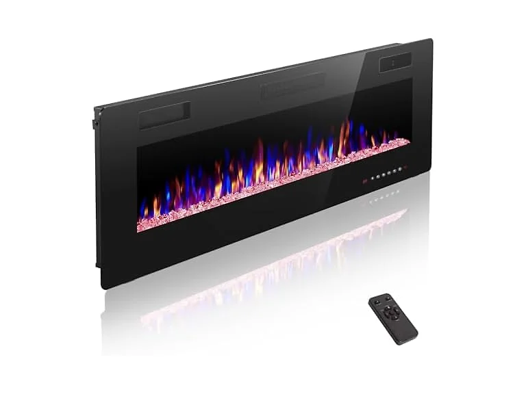 ZAFRO 50" Electric Fireplace with Remote
