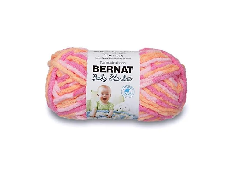 Bernat Baby Blanket Yarn, 3.5 oz, Super Bulky, Peachy