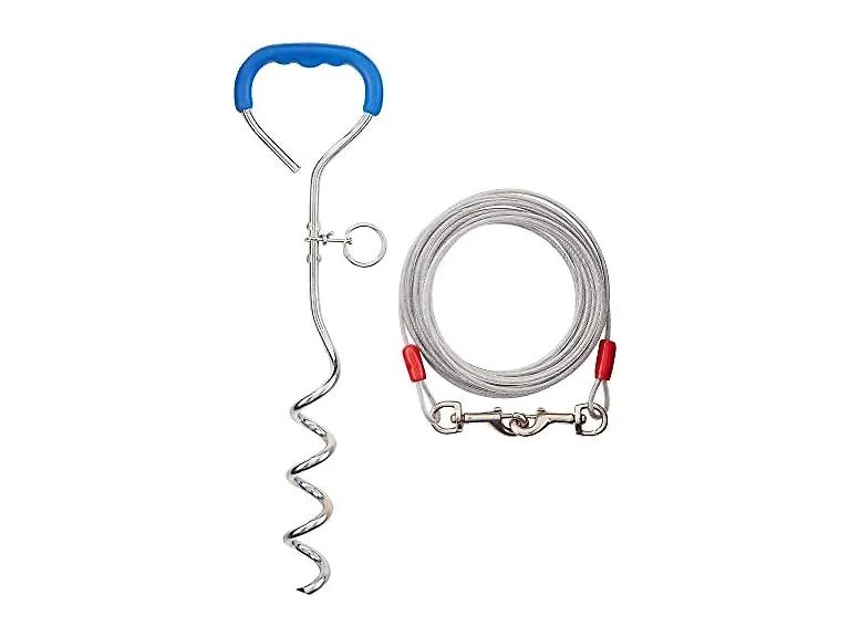 Petmate Easyturn 18 Inch Spiral Stake Dog Tie Out