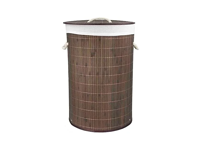 Home Basics Foldable Bamboo Laundry Basket 