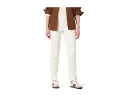Amazon Essentials Womens High-Rise Slim-Fit Full-Length Straight-Leg Khaki Pant, Eggshell White, 12