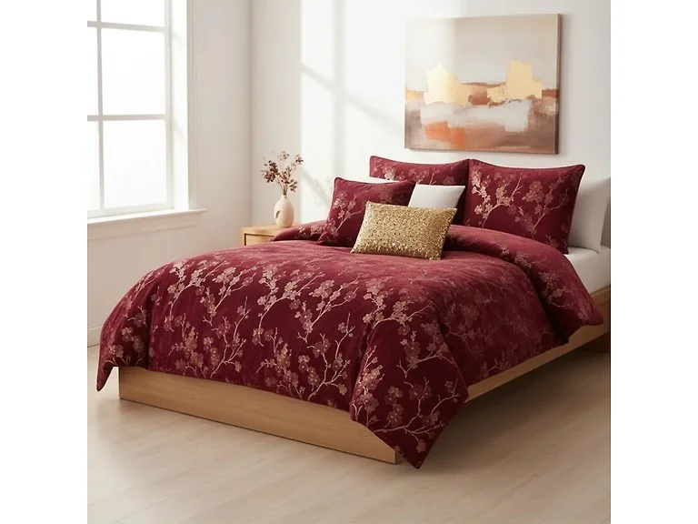 J&V Textiles Floral 5-Piece Comforter Set (Open Box)