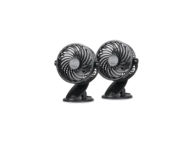 BLACK+DECKER BFDC42PK 4in Convertible Clip Fan 2pk
