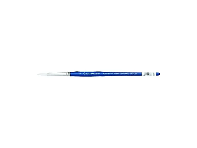Grumbacher Academy Watercolor Round Brush, Wh