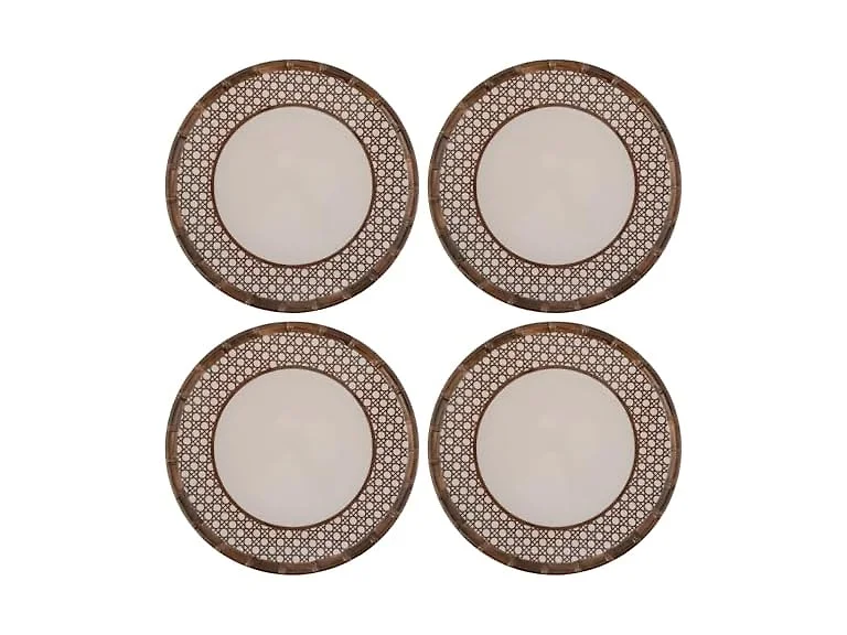 Karma, 10.75 inches Melamine Dinner Plates Set of 4