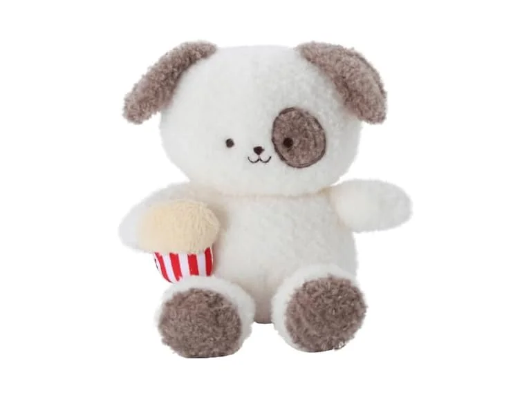 Linzy Boys 10” Bull Terrier Dog Stuffed Popcorn