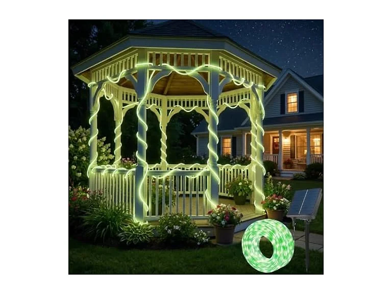 LightSeek Solar Candy Cane Rope Lights