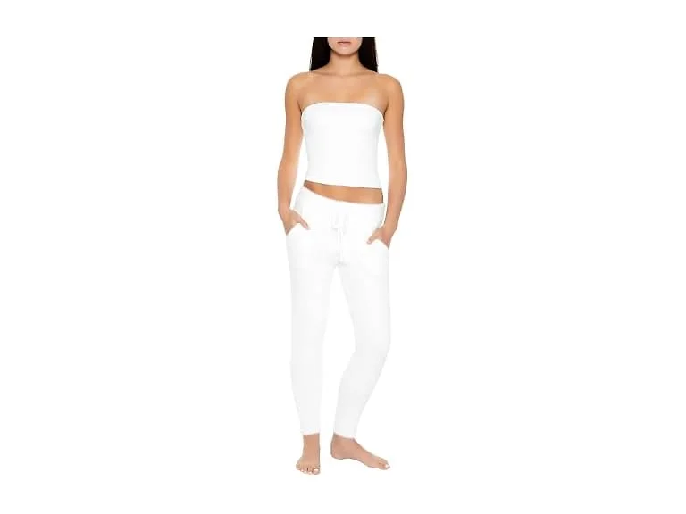 Forever 21 Women (S) Fuzzy Sweater-knit Joggers
