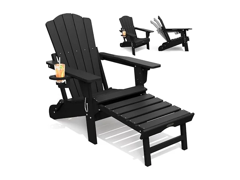 THOEOE Adirondack Chair with Footrest
